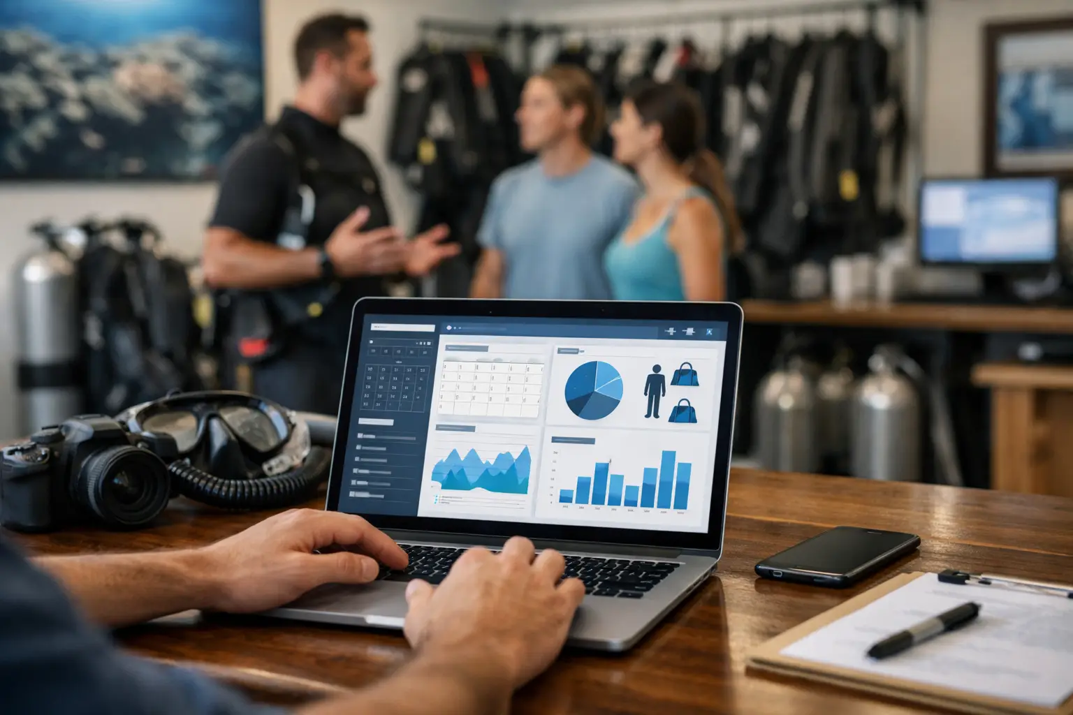 What dive center management platform should do